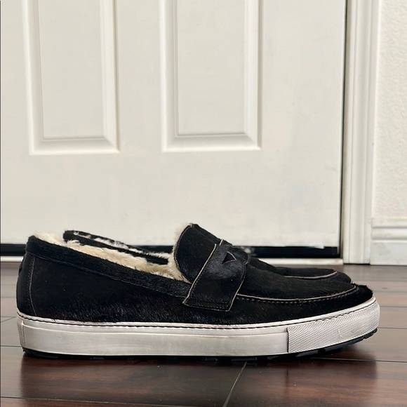 Ross & Matteo Genuine Shearling Loafer Sneaker sz 12 Leather Calf Hair Outdoors‎ main image 8